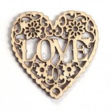 Svatební srdíčko s motivem na zavěšení